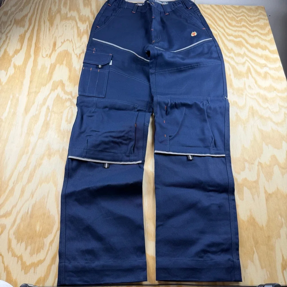 Kontra Winner FR Pants Mens 34/35x34 Navy Blue Flame Resistant ATPV 10 CAT2 Work